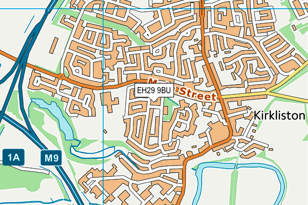 EH29 9BU map - OS VectorMap District (Ordnance Survey) EH29 9BU map - OS VectorMap District (Ordnance Survey)