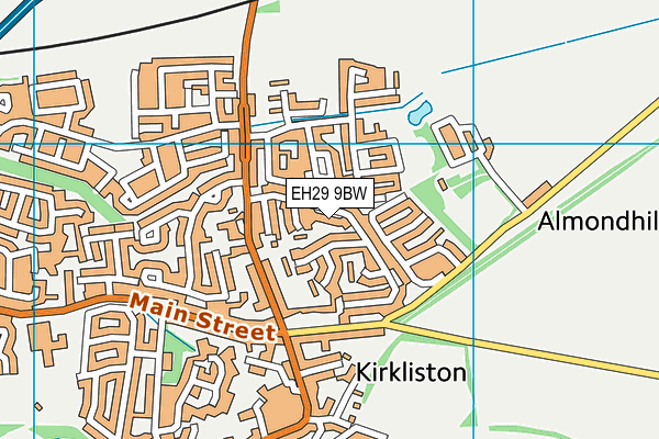 EH29 9BW map - OS VectorMap District (Ordnance Survey) EH29 9BW map - OS VectorMap District (Ordnance Survey)