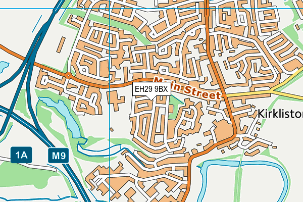 EH29 9BX map - OS VectorMap District (Ordnance Survey) EH29 9BX map - OS VectorMap District (Ordnance Survey)