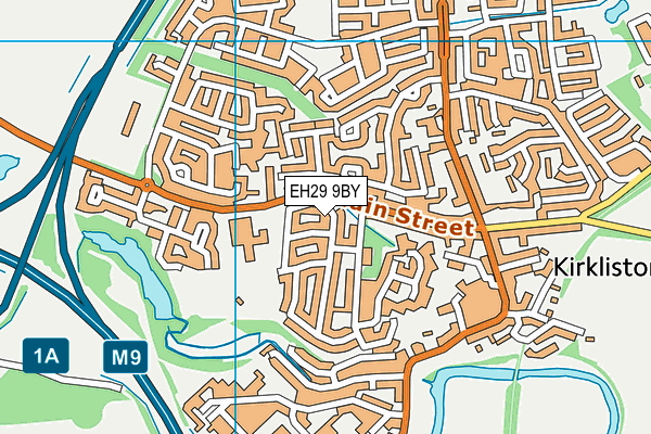 EH29 9BY map - OS VectorMap District (Ordnance Survey) EH29 9BY map - OS VectorMap District (Ordnance Survey)