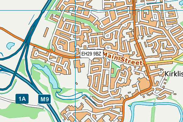 EH29 9BZ map - OS VectorMap District (Ordnance Survey) EH29 9BZ map - OS VectorMap District (Ordnance Survey)