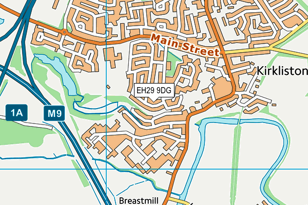 EH29 9DG map - OS VectorMap District (Ordnance Survey) EH29 9DG map - OS VectorMap District (Ordnance Survey)