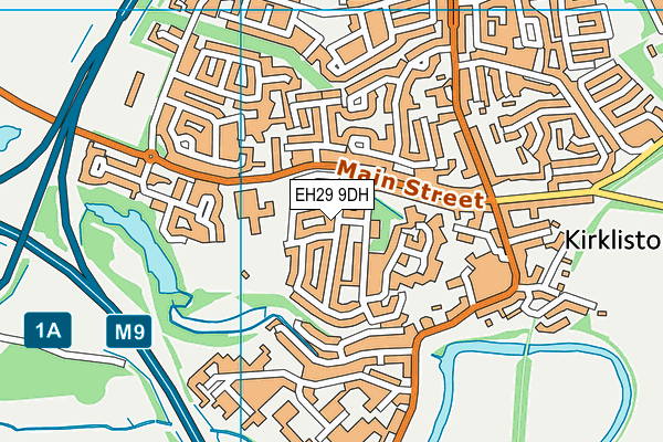 EH29 9DH map - OS VectorMap District (Ordnance Survey) EH29 9DH map - OS VectorMap District (Ordnance Survey)