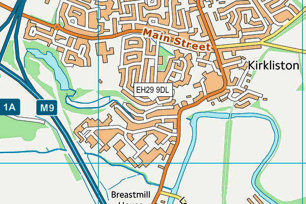 EH29 9DL map - OS VectorMap District (Ordnance Survey) EH29 9DL map - OS VectorMap District (Ordnance Survey)