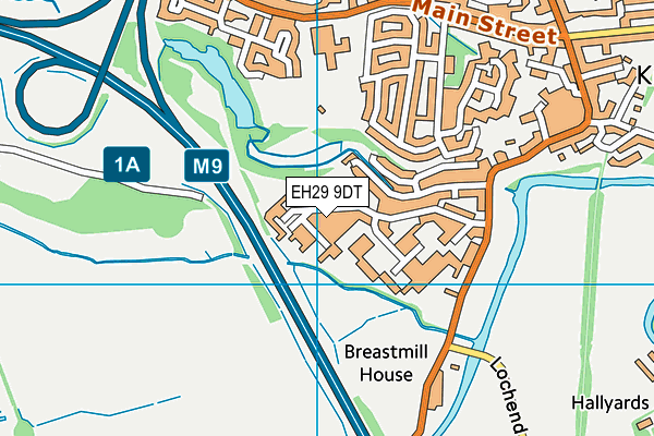 EH29 9DT map - OS VectorMap District (Ordnance Survey) EH29 9DT map - OS VectorMap District (Ordnance Survey)