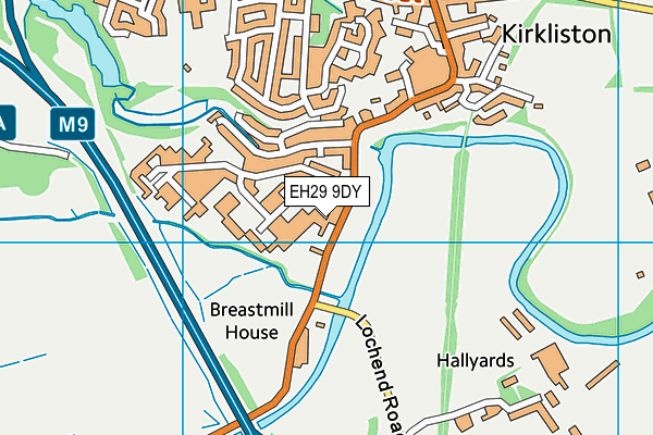 EH29 9DY map - OS VectorMap District (Ordnance Survey) EH29 9DY map - OS VectorMap District (Ordnance Survey)