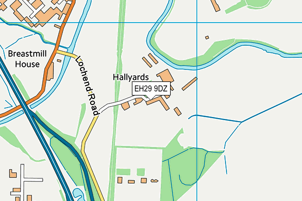 EH29 9DZ map - OS VectorMap District (Ordnance Survey) EH29 9DZ map - OS VectorMap District (Ordnance Survey)