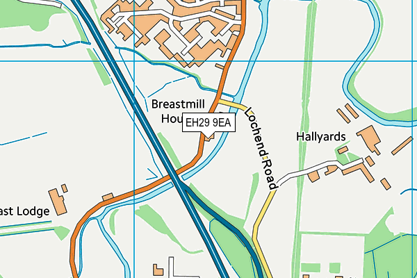 EH29 9EA map - OS VectorMap District (Ordnance Survey) EH29 9EA map - OS VectorMap District (Ordnance Survey)