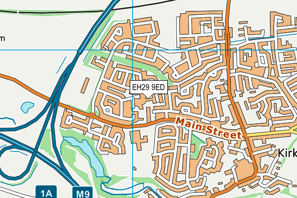 EH29 9ED map - OS VectorMap District (Ordnance Survey) EH29 9ED map - OS VectorMap District (Ordnance Survey)