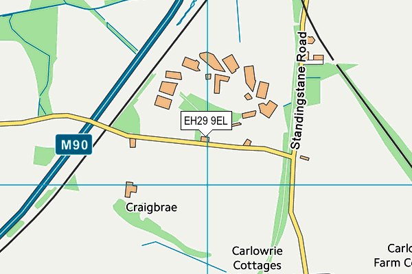 EH29 9EL map - OS VectorMap District (Ordnance Survey) EH29 9EL map - OS VectorMap District (Ordnance Survey)