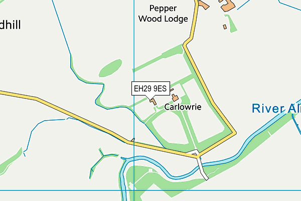 EH29 9ES map - OS VectorMap District (Ordnance Survey) EH29 9ES map - OS VectorMap District (Ordnance Survey)