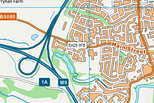 EH29 9FB map - OS VectorMap District (Ordnance Survey) EH29 9FB map - OS VectorMap District (Ordnance Survey)