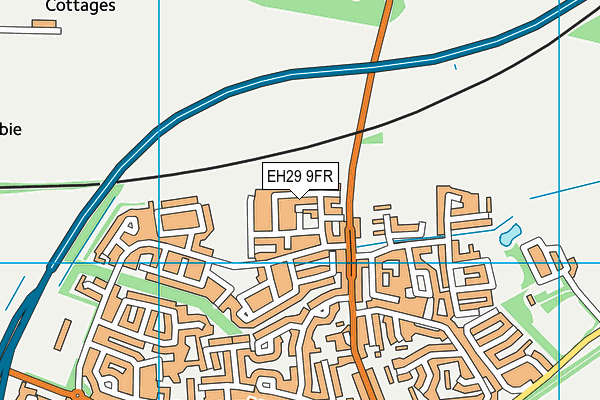 EH29 9FR map - OS VectorMap District (Ordnance Survey) EH29 9FR map - OS VectorMap District (Ordnance Survey)
