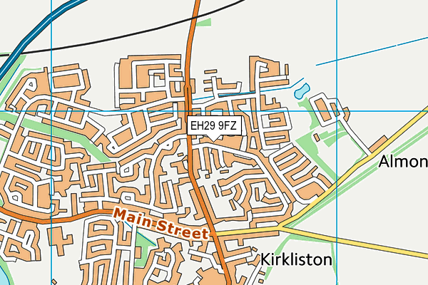 EH29 9FZ map - OS VectorMap District (Ordnance Survey) EH29 9FZ map - OS VectorMap District (Ordnance Survey)