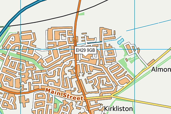 EH29 9GB map - OS VectorMap District (Ordnance Survey) EH29 9GB map - OS VectorMap District (Ordnance Survey)
