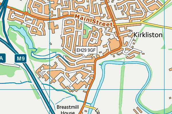 EH29 9GF map - OS VectorMap District (Ordnance Survey) EH29 9GF map - OS VectorMap District (Ordnance Survey)