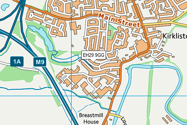 EH29 9GG map - OS VectorMap District (Ordnance Survey) EH29 9GG map - OS VectorMap District (Ordnance Survey)
