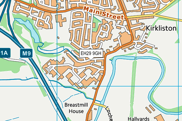 EH29 9GH map - OS VectorMap District (Ordnance Survey) EH29 9GH map - OS VectorMap District (Ordnance Survey)