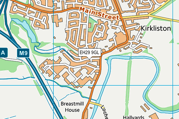 EH29 9GL map - OS VectorMap District (Ordnance Survey) EH29 9GL map - OS VectorMap District (Ordnance Survey)