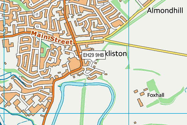EH29 9HB map - OS VectorMap District (Ordnance Survey) EH29 9HB map - OS VectorMap District (Ordnance Survey)