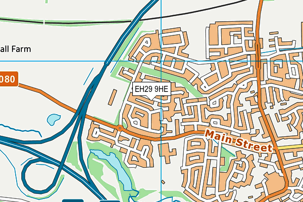 EH29 9HE map - OS VectorMap District (Ordnance Survey) EH29 9HE map - OS VectorMap District (Ordnance Survey)