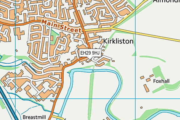 EH29 9HJ map - OS VectorMap District (Ordnance Survey) EH29 9HJ map - OS VectorMap District (Ordnance Survey)