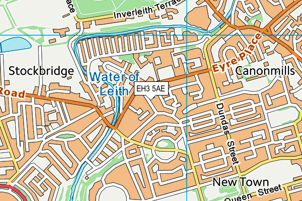 EH3 5AE map - OS VectorMap District (Ordnance Survey) EH3 5AE map - OS VectorMap District (Ordnance Survey)