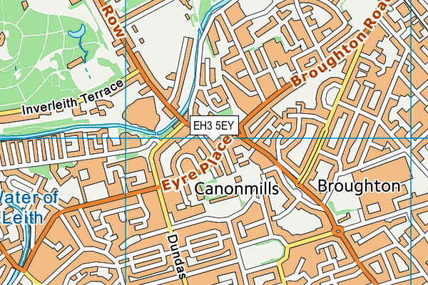 EH3 5EY map - OS VectorMap District (Ordnance Survey) EH3 5EY map - OS VectorMap District (Ordnance Survey)