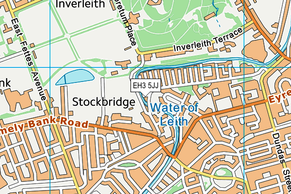 EH3 5JJ map - OS VectorMap District (Ordnance Survey) EH3 5JJ map - OS VectorMap District (Ordnance Survey)
