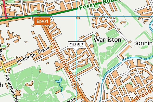 EH3 5LZ map - OS VectorMap District (Ordnance Survey) EH3 5LZ map - OS VectorMap District (Ordnance Survey)