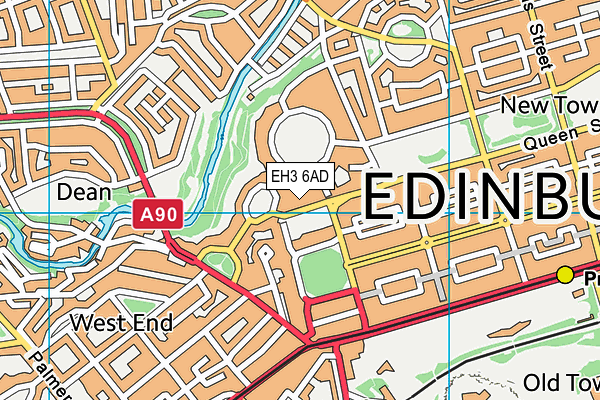 EH3 6AD map - OS VectorMap District (Ordnance Survey) EH3 6AD map - OS VectorMap District (Ordnance Survey)