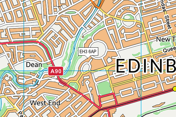 EH3 6AP map - OS VectorMap District (Ordnance Survey) EH3 6AP map - OS VectorMap District (Ordnance Survey)
