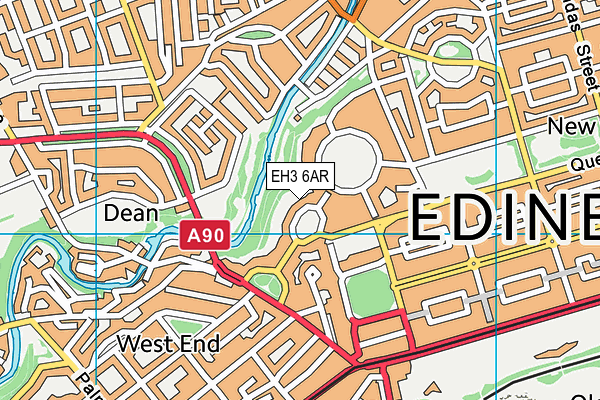 EH3 6AR map - OS VectorMap District (Ordnance Survey) EH3 6AR map - OS VectorMap District (Ordnance Survey)