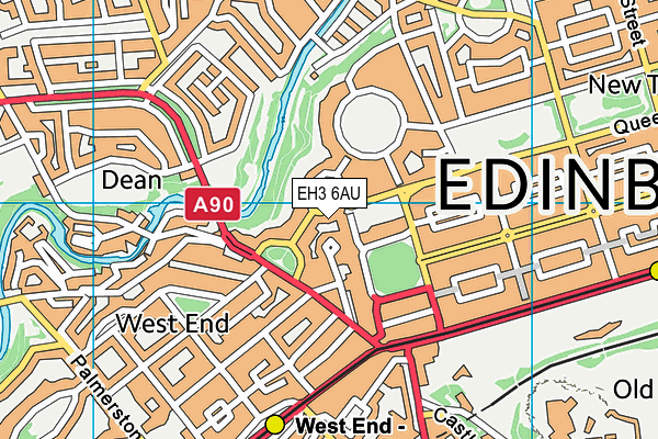EH3 6AU map - OS VectorMap District (Ordnance Survey) EH3 6AU map - OS VectorMap District (Ordnance Survey)