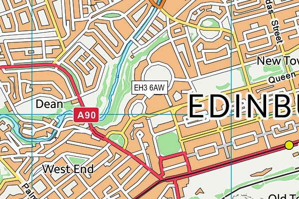 EH3 6AW map - OS VectorMap District (Ordnance Survey) EH3 6AW map - OS VectorMap District (Ordnance Survey)