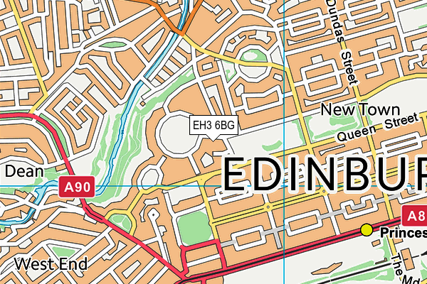 EH3 6BG map - OS VectorMap District (Ordnance Survey) EH3 6BG map - OS VectorMap District (Ordnance Survey)