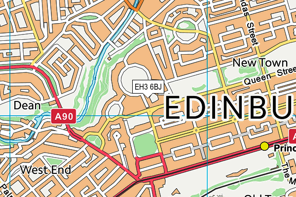 EH3 6BJ map - OS VectorMap District (Ordnance Survey) EH3 6BJ map - OS VectorMap District (Ordnance Survey)