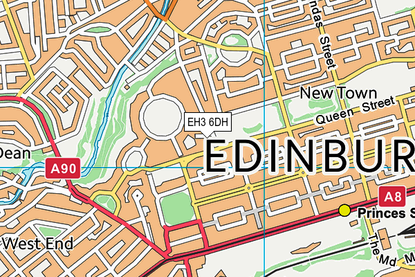EH3 6DH map - OS VectorMap District (Ordnance Survey) EH3 6DH map - OS VectorMap District (Ordnance Survey)