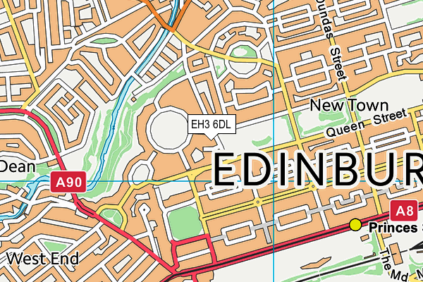 EH3 6DL map - OS VectorMap District (Ordnance Survey) EH3 6DL map - OS VectorMap District (Ordnance Survey)
