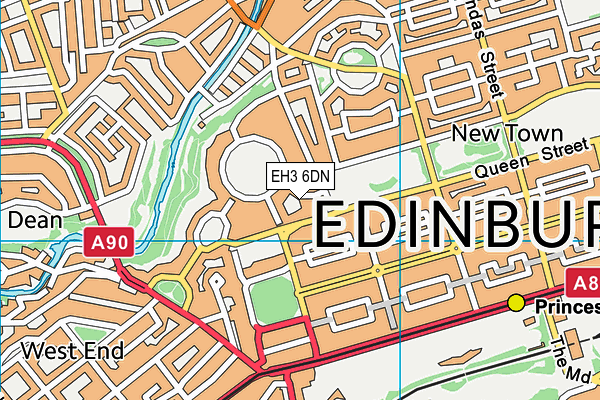 EH3 6DN map - OS VectorMap District (Ordnance Survey) EH3 6DN map - OS VectorMap District (Ordnance Survey)