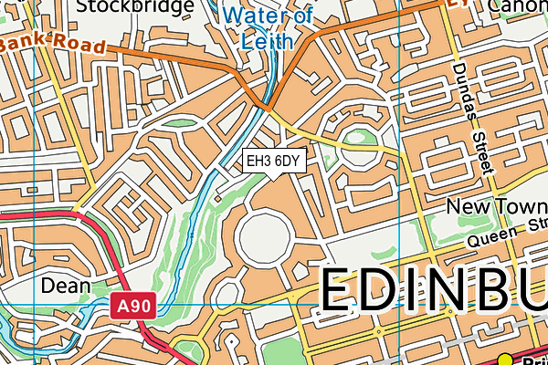 EH3 6DY map - OS VectorMap District (Ordnance Survey) EH3 6DY map - OS VectorMap District (Ordnance Survey)