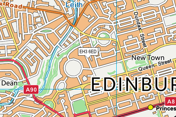 EH3 6ED map - OS VectorMap District (Ordnance Survey) EH3 6ED map - OS VectorMap District (Ordnance Survey)