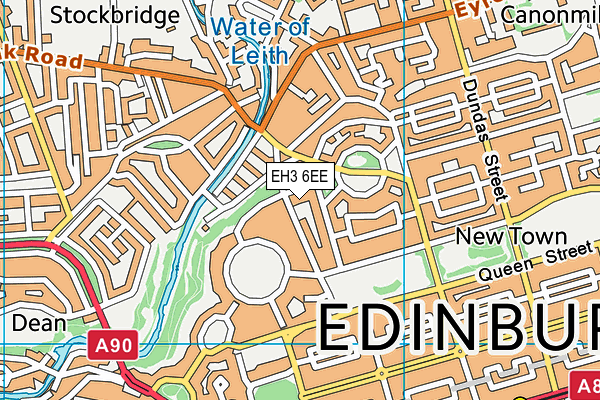 EH3 6EE map - OS VectorMap District (Ordnance Survey) EH3 6EE map - OS VectorMap District (Ordnance Survey)