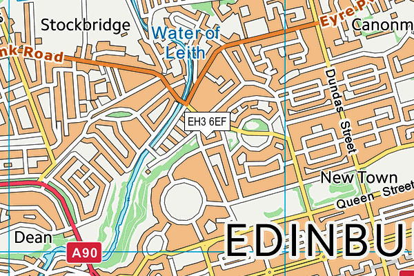 EH3 6EF map - OS VectorMap District (Ordnance Survey) EH3 6EF map - OS VectorMap District (Ordnance Survey)