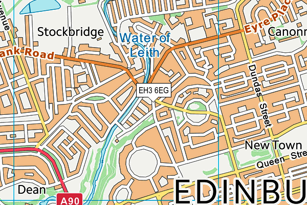 EH3 6EG map - OS VectorMap District (Ordnance Survey) EH3 6EG map - OS VectorMap District (Ordnance Survey)