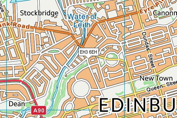 EH3 6EH map - OS VectorMap District (Ordnance Survey) EH3 6EH map - OS VectorMap District (Ordnance Survey)