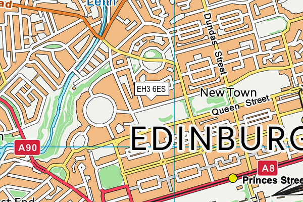 EH3 6ES map - OS VectorMap District (Ordnance Survey) EH3 6ES map - OS VectorMap District (Ordnance Survey)