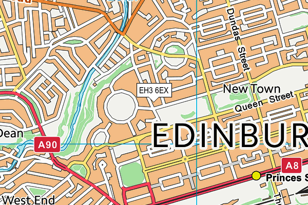 EH3 6EX map - OS VectorMap District (Ordnance Survey) EH3 6EX map - OS VectorMap District (Ordnance Survey)