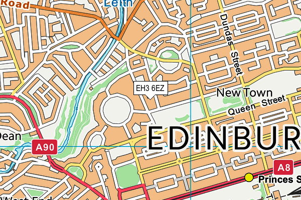 EH3 6EZ map - OS VectorMap District (Ordnance Survey) EH3 6EZ map - OS VectorMap District (Ordnance Survey)