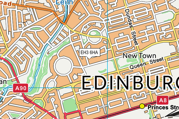 EH3 6HA map - OS VectorMap District (Ordnance Survey) EH3 6HA map - OS VectorMap District (Ordnance Survey)